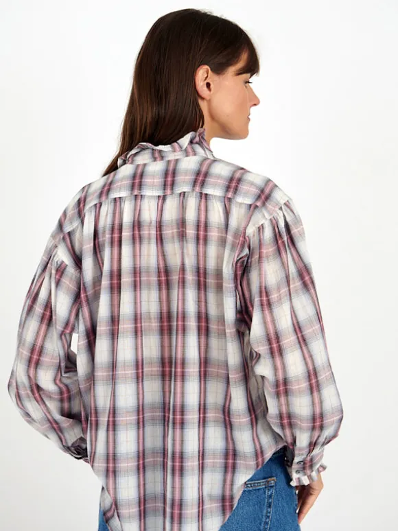 Pamias Top in Ecru/Pink