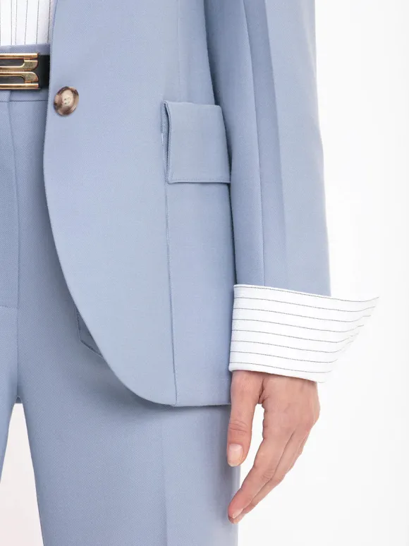 Patch Pocket Jacket in Bluebell