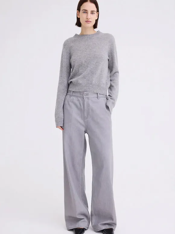 Peter Sweater in Mid Grey Marle