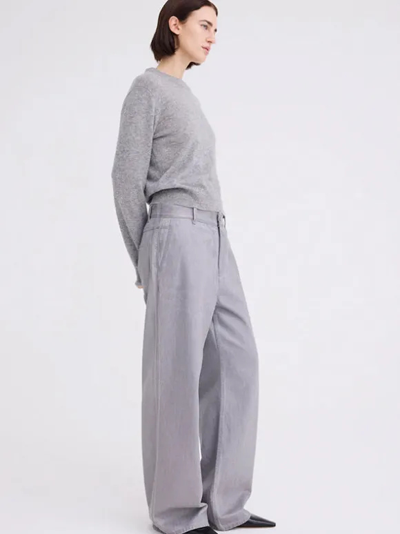 Peter Sweater in Mid Grey Marle