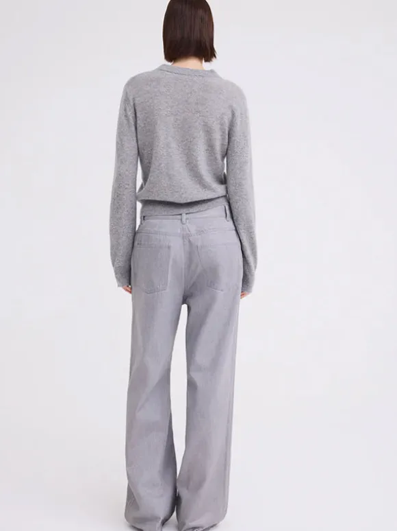 Peter Sweater in Mid Grey Marle