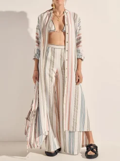 Pollux Maxi Dress in Byron Stripe
