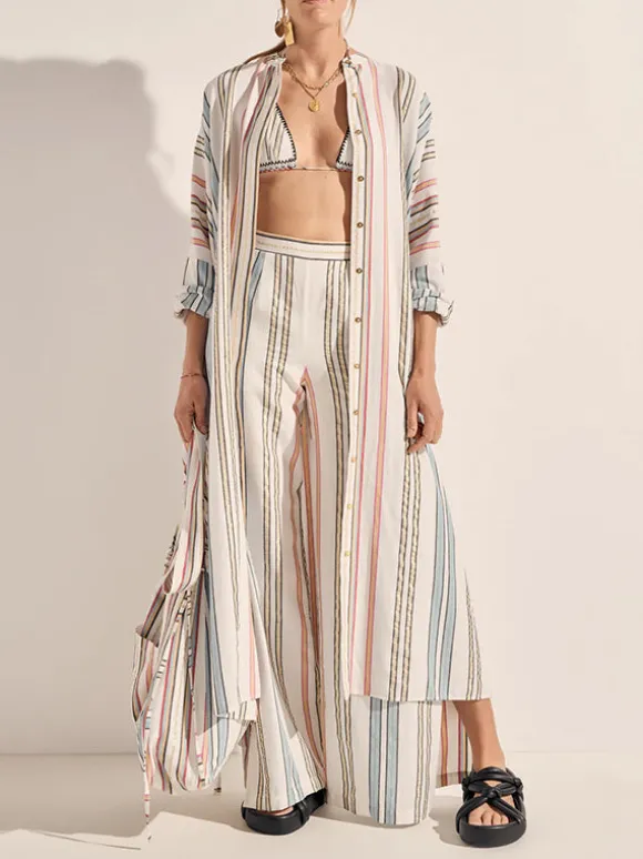 Pollux Maxi Dress in Byron Stripe
