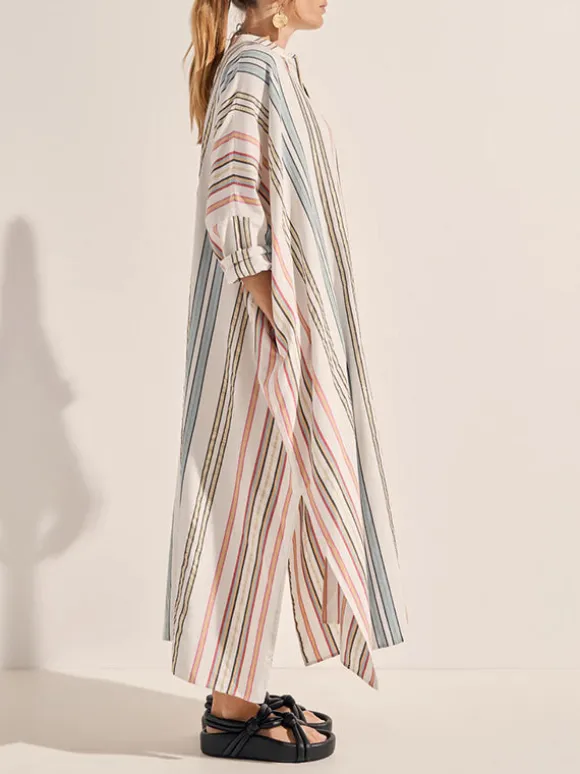 Pollux Maxi Dress in Byron Stripe