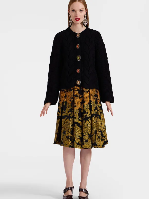 Portrait Cardigan in Black
