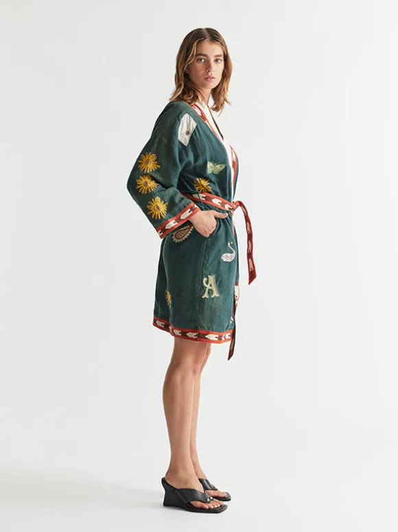 Quincy Robe Peacock
