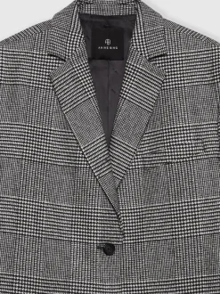 Quinn Blazer in Black and Grey