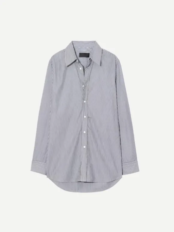 Raphael Classic Shirt in Navy Stripe
