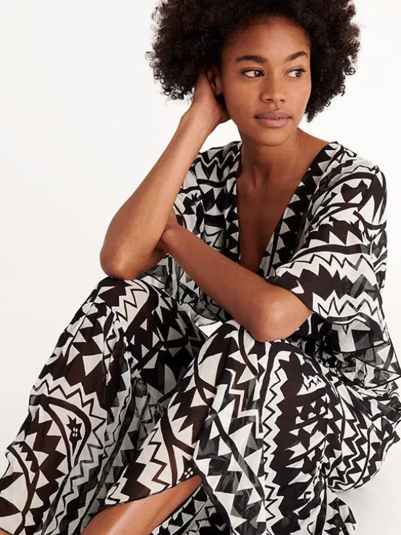 Rivage Robe in Imprime Tribu