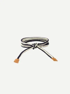 Roper Belt in Navy Sand