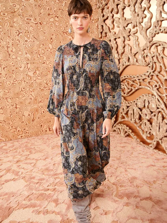 Rouen Dress in Azure