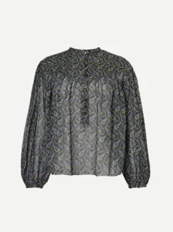 Salika Top in Faded Black