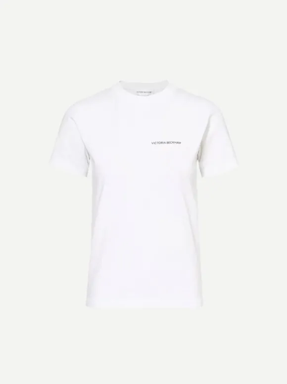 Shrunken Logo Tee in White