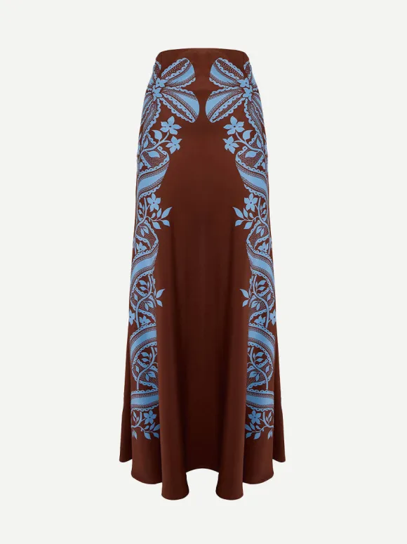 Sleek Skirt in Signoria Placee