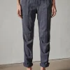 Soft Drape Utility Pant in Blue Oil