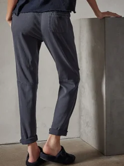Soft Drape Utility Pant in Blue Oil
