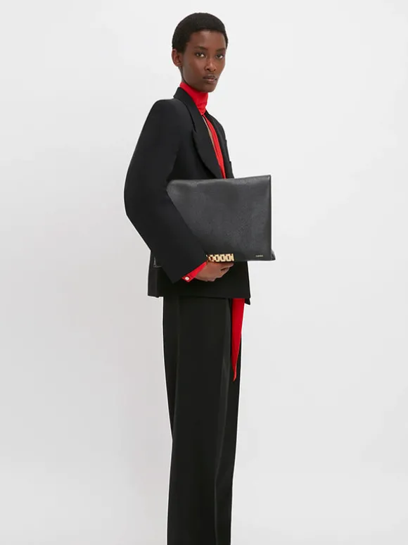 Square Shoulder Jacket in Black
