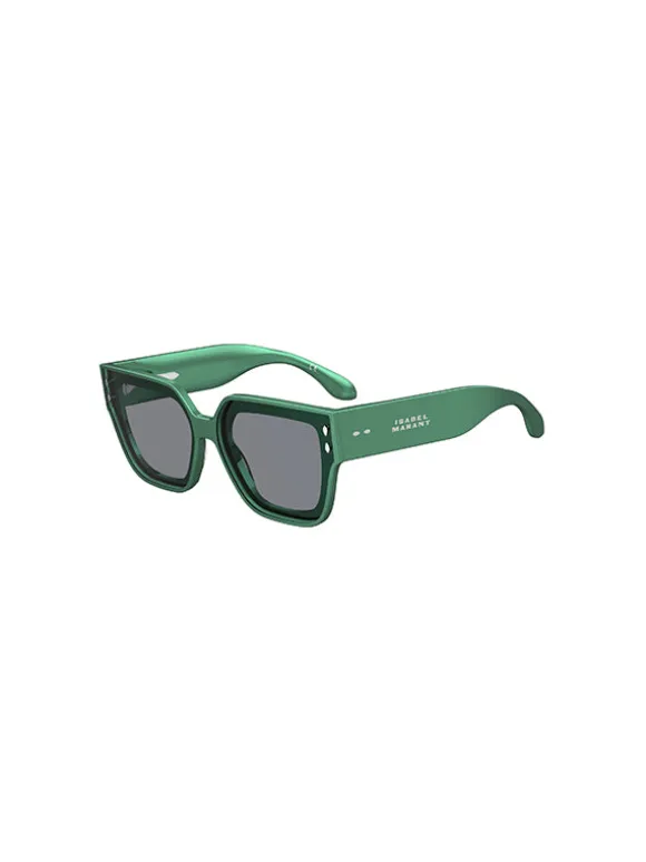 Square Sunglasses in Emerald Green