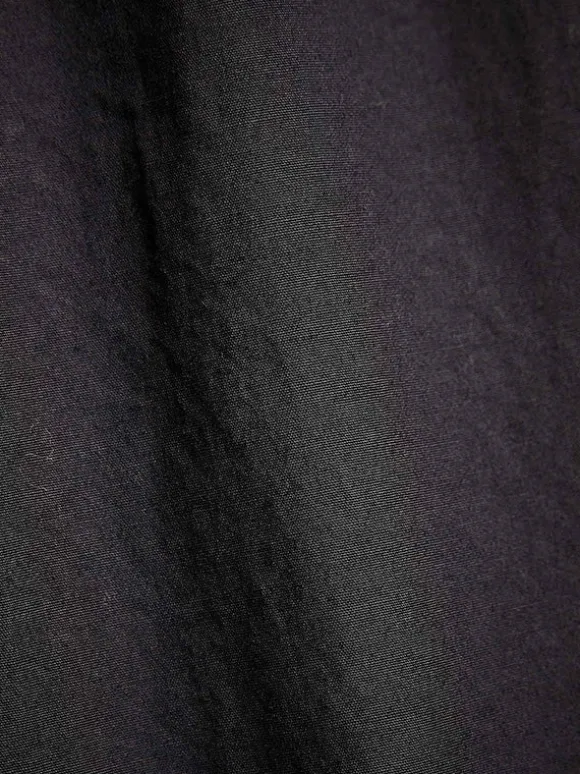 Stretch Poplin Wide Leg Pant In Black