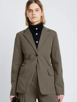 Technical Suiting Blazer in Wood