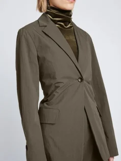 Technical Suiting Blazer in Wood