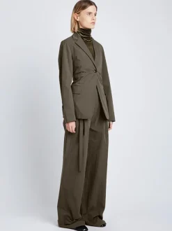Technical Suiting Blazer in Wood