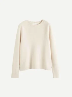 The Boxy Jumper in Bone