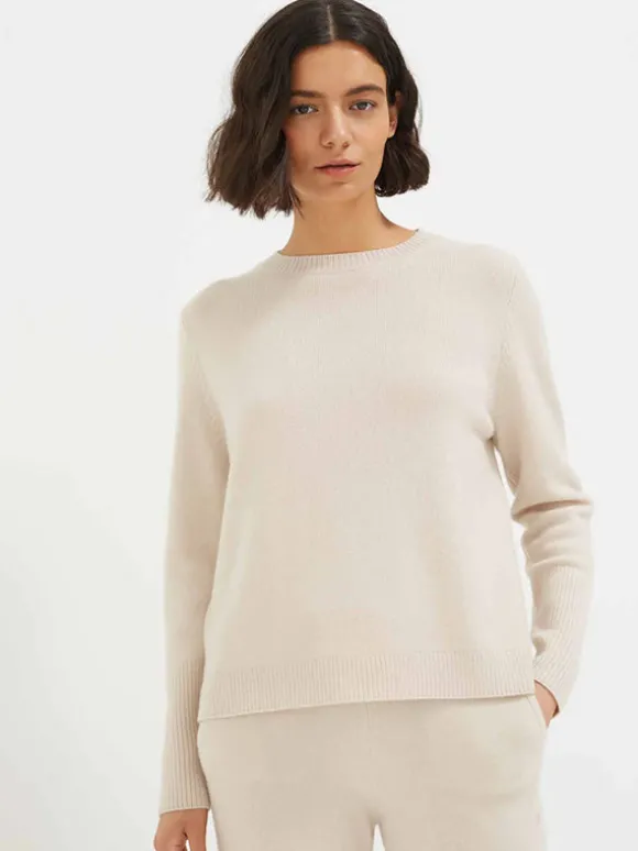 The Boxy Jumper in Bone