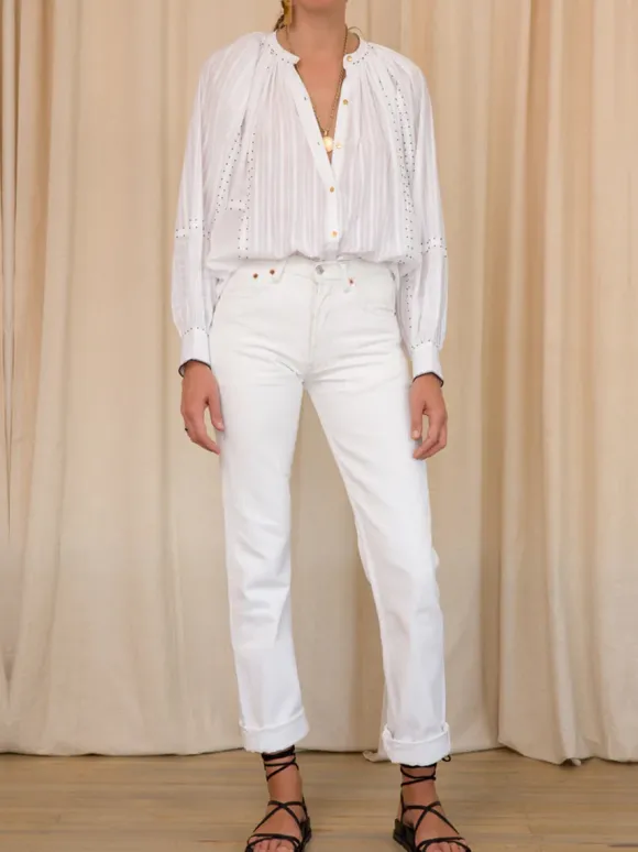 Thea Blouse in White