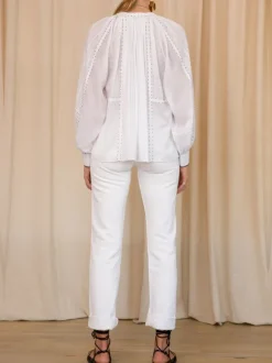 Thea Blouse in White