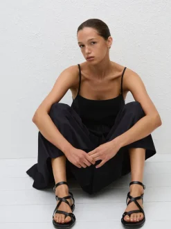 Tiered Sundress in Black