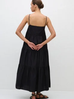 Tiered Sundress in Black