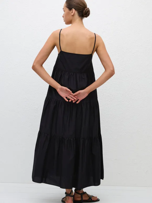 Tiered Sundress in Black