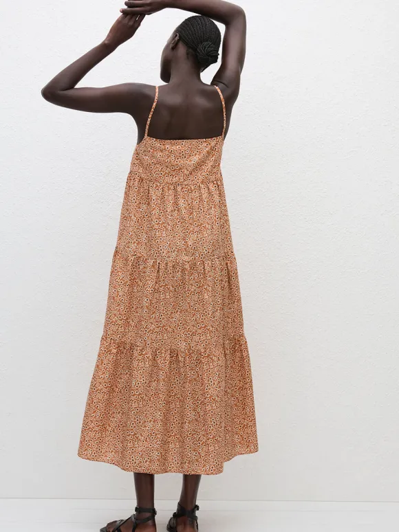 Tiered Sundress in Strawflower
