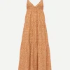 Triangle Tiered Sundress in Strawflower