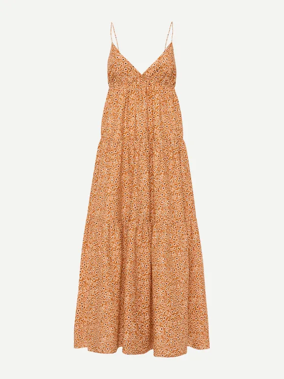 Triangle Tiered Sundress in Strawflower
