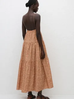 Triangle Tiered Sundress in Strawflower