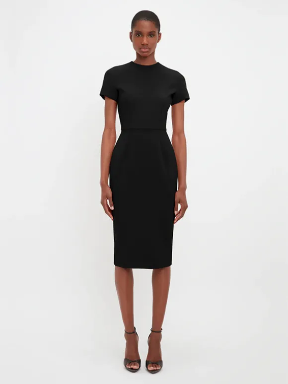 T-Shirt Fitted Dress in Black