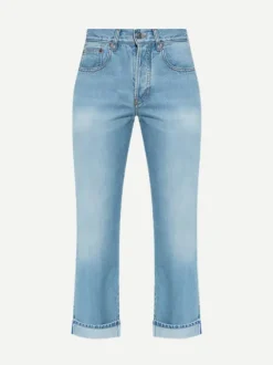Victoria Jean in 90s Mid Blue Wash
