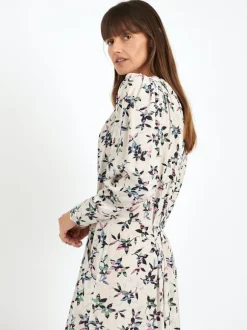 Vonick Dress in Ecru/Midnight