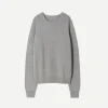 Waldorf Sweater in Light Grey Melange