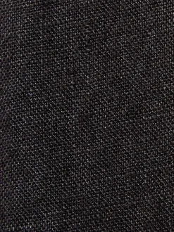 Wide Leg Linen Pant in Black
